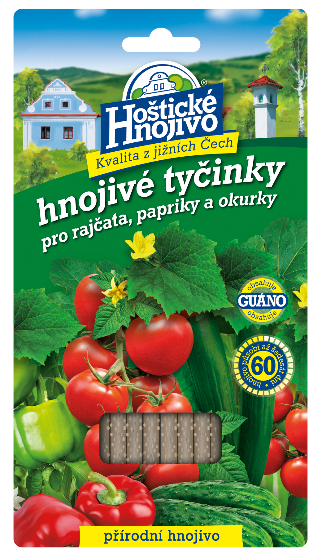 Tyčinkové hnojivo na rajčiny, uhorky a papriky