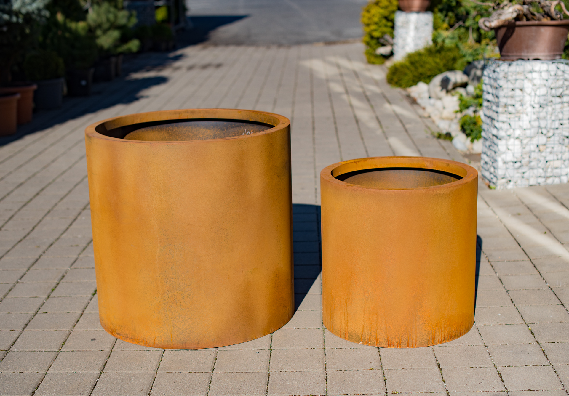 Corten kvetináč okrúhly – Obrázok 2