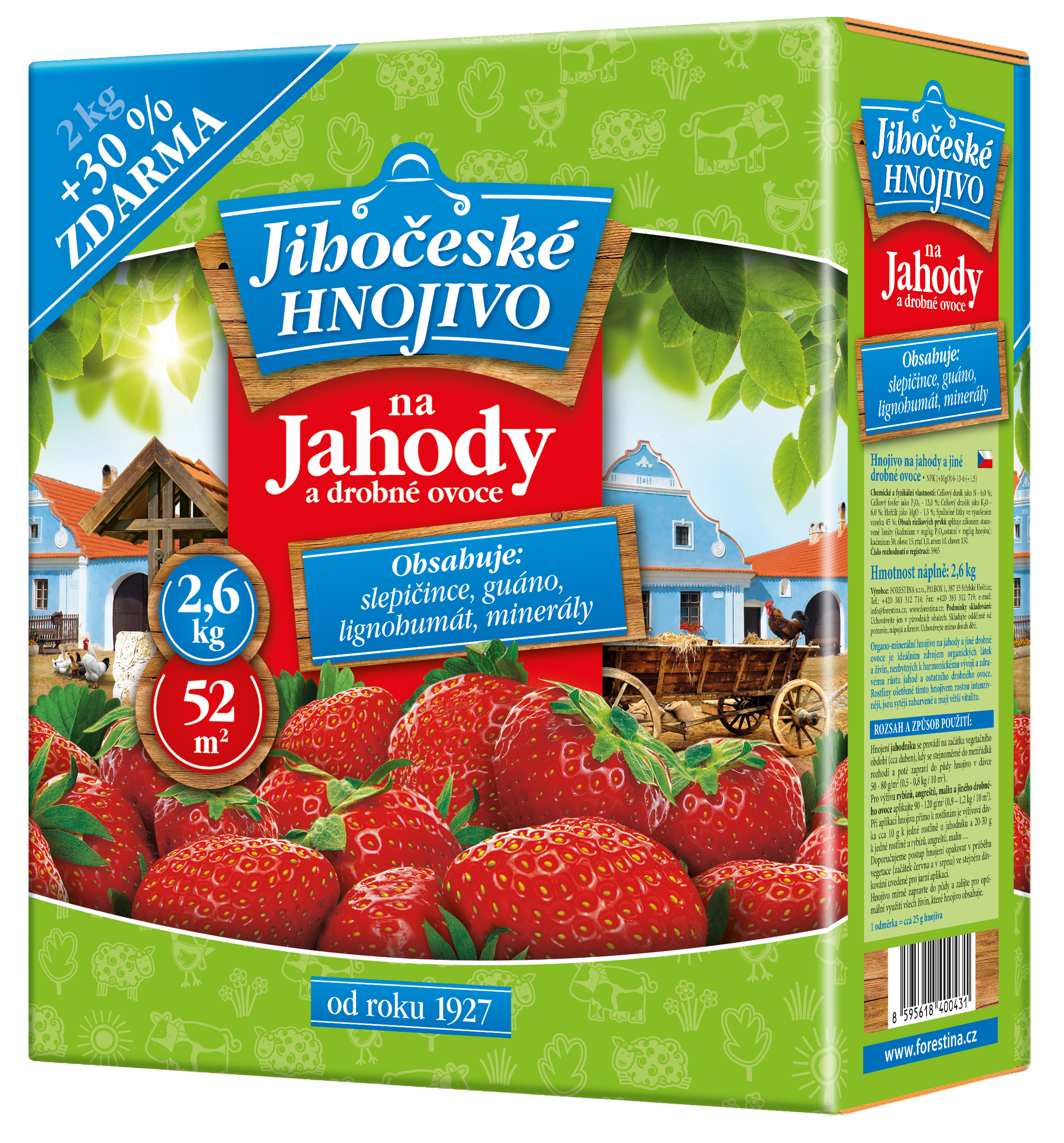 Jihočeské hnojivo na jahody a drobné ovocie